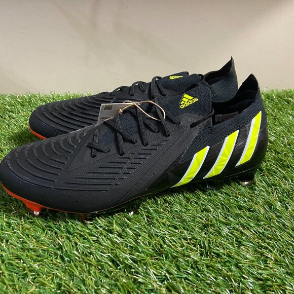 Adidas Predator Edge.1 L FG Soccer Cleats Black Red GW1023 Mens 7.5 Wmn 8.5 NEW main image 8